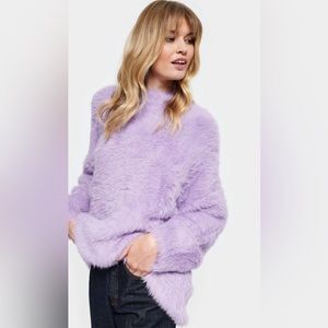 A by Anthropologie Simone Fuzzy Lavender Sweater